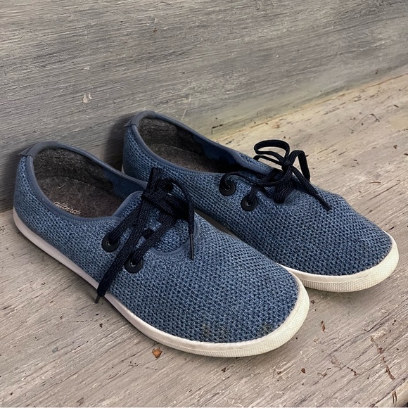 allbirds Tree Skipper Blue Mesh Casual Boat Shoes Size 12 Good Condition - Picture 1 of 7